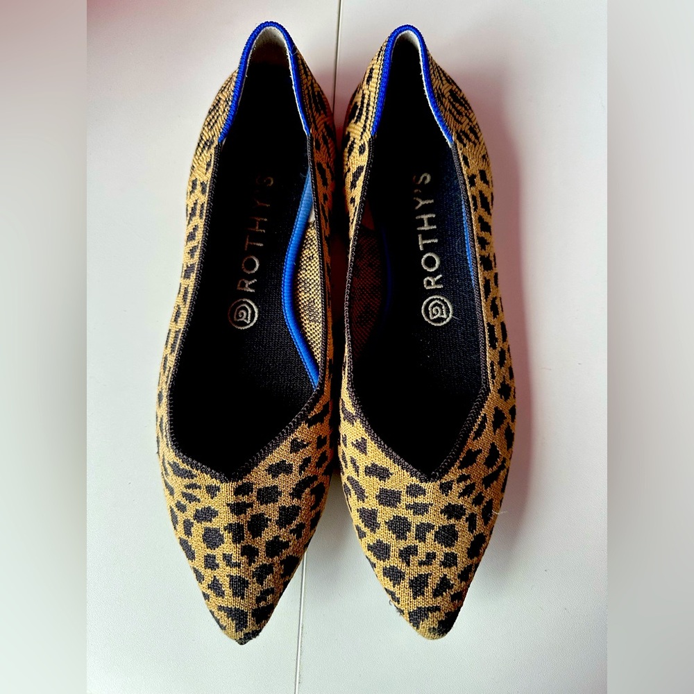 Rothy’s The Point Leopard Flat - Size 9